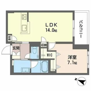 シャーメゾン シエロ【0303号室】の間取り