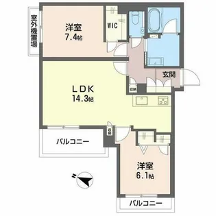 シャーメゾン シエロ【0301号室】の間取り
