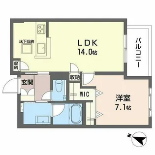 シャーメゾン シエロ【0103号室】の間取り