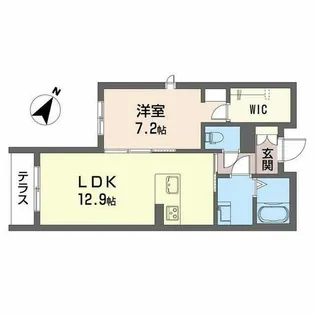 シャーメゾングレース堀止【0103号室】の間取り