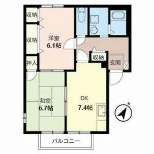 コンフォート【1階】の間取り