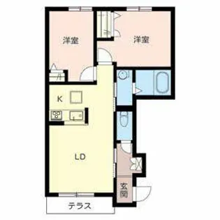 シャーメゾン疋相【1階】の間取り