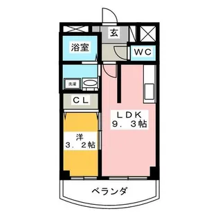 マンション光【2階】の間取り