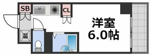 インターナショナル玉造【2階】の間取り