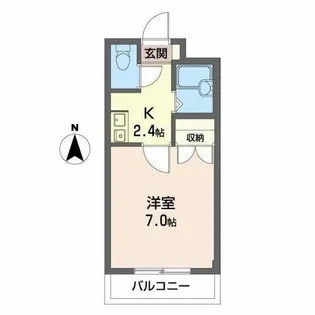 光陽マンションB【0306号室】の間取り
