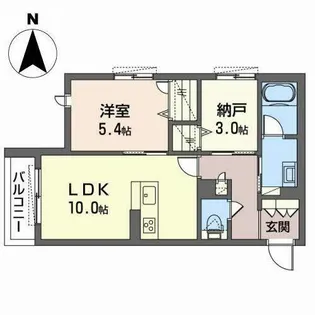 シャーメゾン セレーノ【2階】の間取り