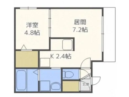 ALBA南9条【5階】の間取り