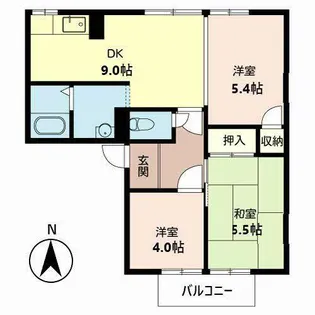 メゾンアンビション【2階】の間取り