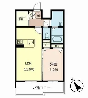 フェリシテ【0303号室】の間取り