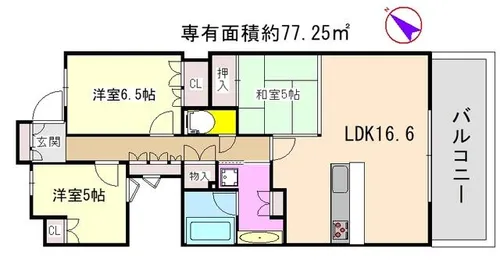 ジ・アーバネックス京都松ヶ崎【2階】の間取り