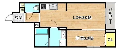 S-MOVE都島EAST【1階】の間取り