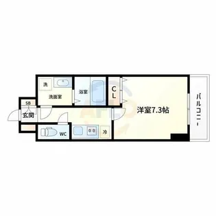 ジュネーゼグラン弁天町【9階】の間取り