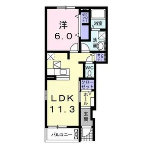 Casa・placido Ⅰ【1階】の間取り