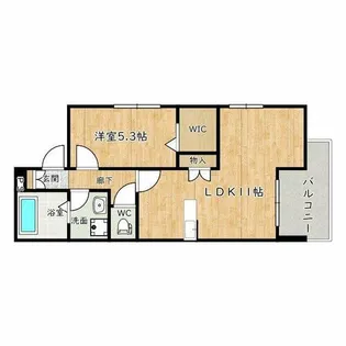 リシェ【3階】の間取り