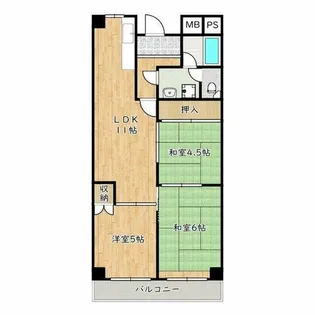 コートSU【3階】の間取り