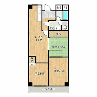 コートSU【5階】の間取り