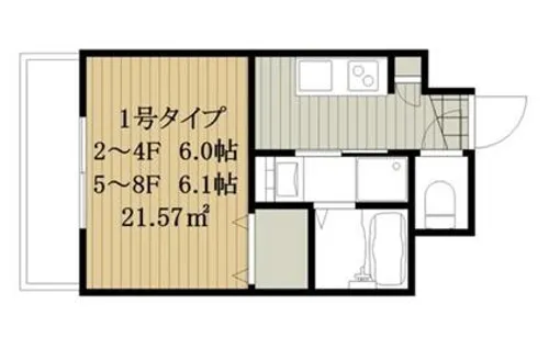 大阪府大阪市生野区勝山北3丁目【マンション】の間取り