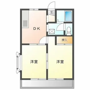 NF GRAN 日新【201号室】の間取り