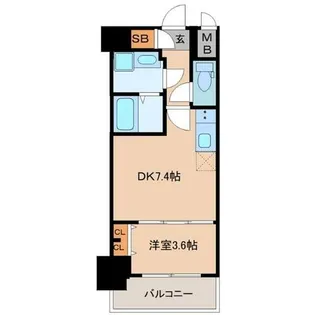 スプランディッド江坂III【5階】の間取り