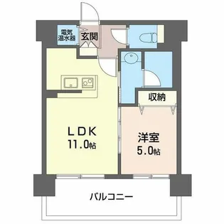 マストライフ知事公館【00203号室】の間取り