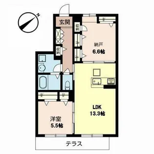 ますみ荘【0102号室】の間取り