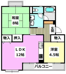 エクセレントライフ真砂【2階】の間取り