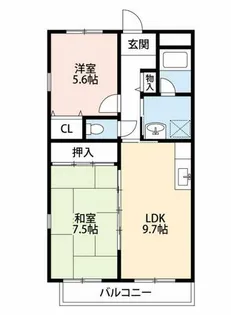 リベルテ杉浦【202号室】の間取り