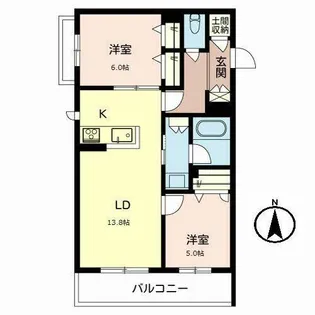 ShaMaison viola【2階】の間取り