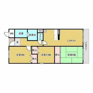 ボヌール【1階】の間取り