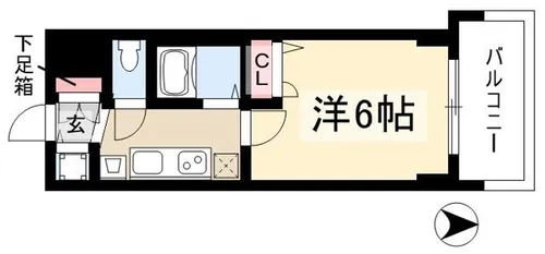 プレサンス泉アーバンゲート【3階】の間取り