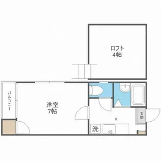 パークコート住吉【203号室】の間取り