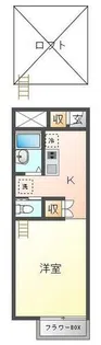 ソレイユ常盤【2階】の間取り