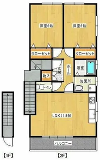 ステーションハイツ.【2階】の間取り