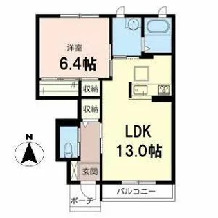 シャーメゾン 秋山A【1階】の間取り