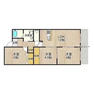 フォレスタ育和【3階】の間取り