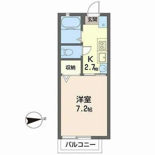 ラフィネ北白川【0101号室】の間取り
