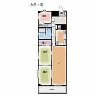 アサヒマンション【1階】の間取り