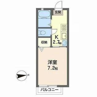 ラフィネ北白川【0103号室】の間取り