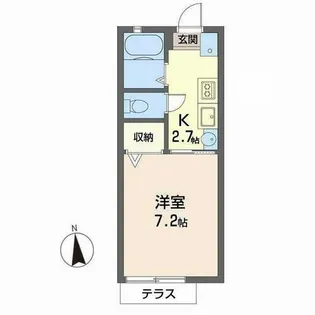 ラフィネ北白川【0108号室】の間取り