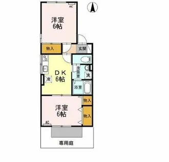 セジュール飯村北【1階】の間取り