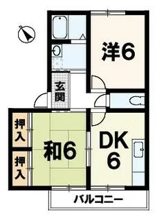 メゾン近江【2階】の間取り