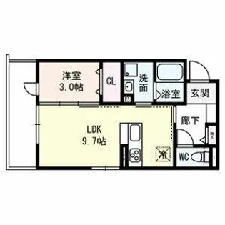アマントリビエール瀬川【3階】の間取り