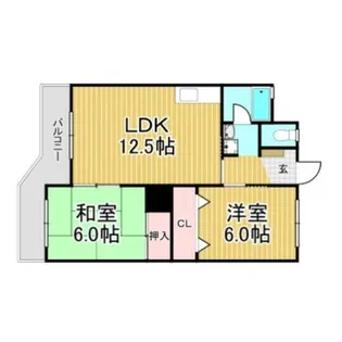 福岡県春日市宝町2丁目【マンション】の間取り