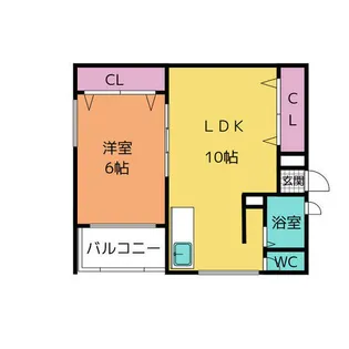 松風園ハウス A棟【7階】の間取り