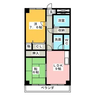 メゾン・ド・エヴァン【2階】の間取り