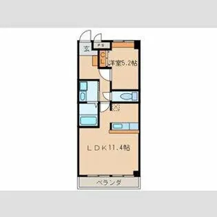 リヴィエール【402号室】の間取り