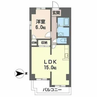 飛鳥壱番館【3階】の間取り