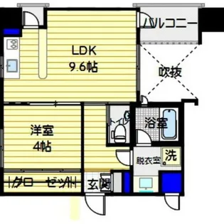 グラン・ノーブル六本松【601号室】の間取り