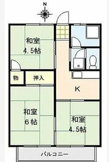 コーポ中村【103号室】の間取り