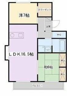 カサグランデⅡ【1階】の間取り